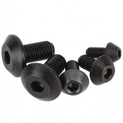 Black zinc semi-circular hexagonal mushroom head screw bolt